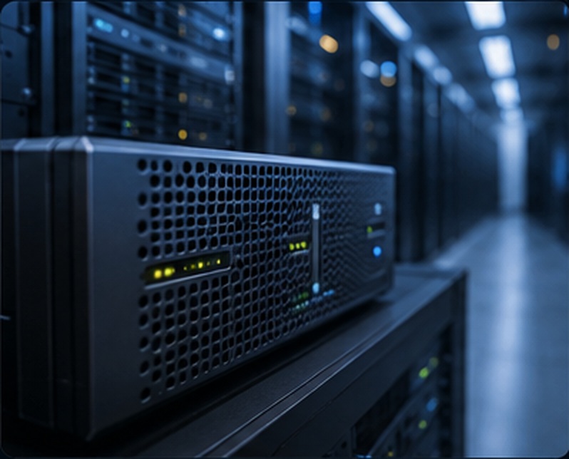 Firewall og netværkssikkerhedsudstyr i rackskab